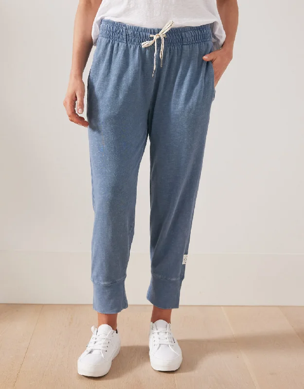 Washed 3/4 Brunch Pants - Denim Casual Mini Denim