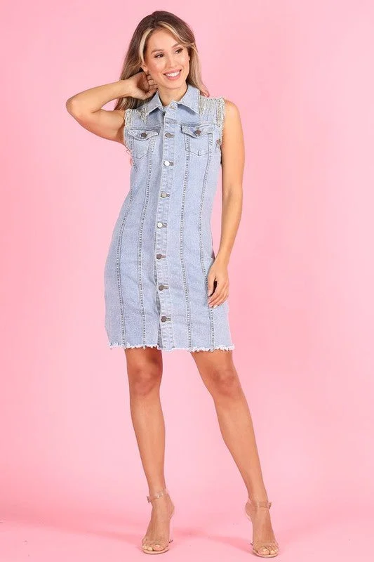 The Anicoletta’s Denim Dress Loose Fit Denim