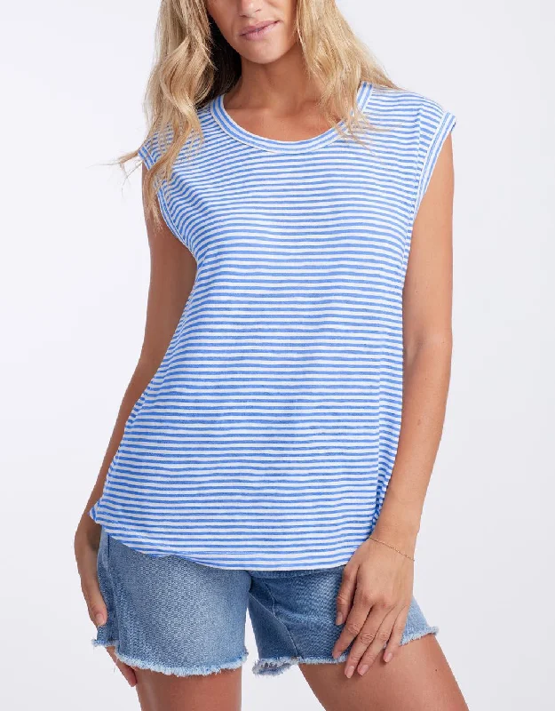 Sorbet Stripe Cali Tank - Gelati Denim Blue Denim Skirt