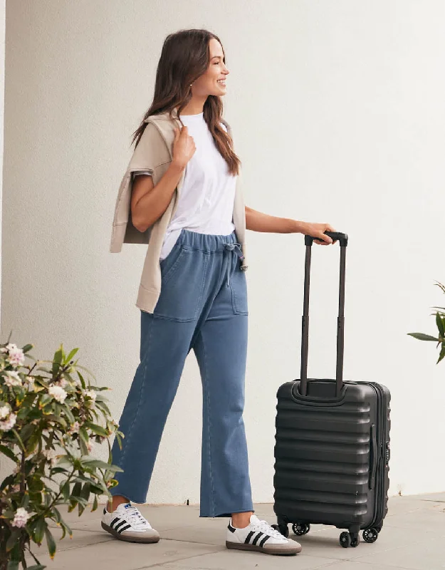 Raw Edge Lounge Pant - Denim Classic Blue Denim Skirt