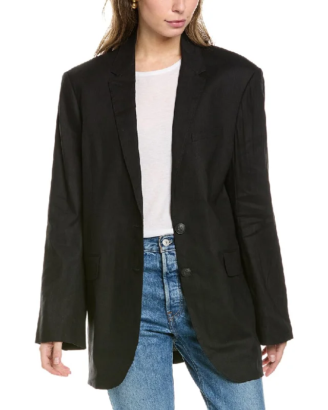 rag & bone Odessa Linen-Blend Blazer Professional Women’s Blazer