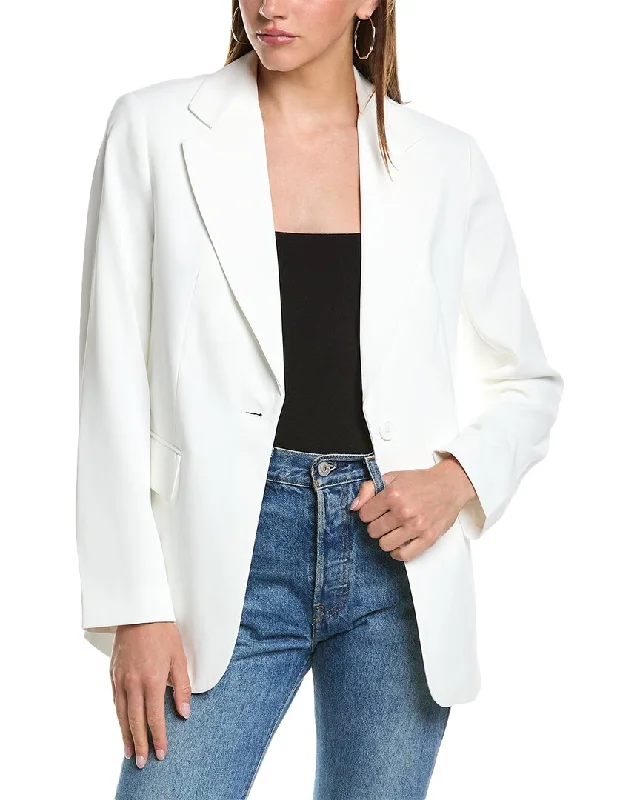 French Connection Harrie Suiting Single-Breasted Blazer Black Blazer Jacket