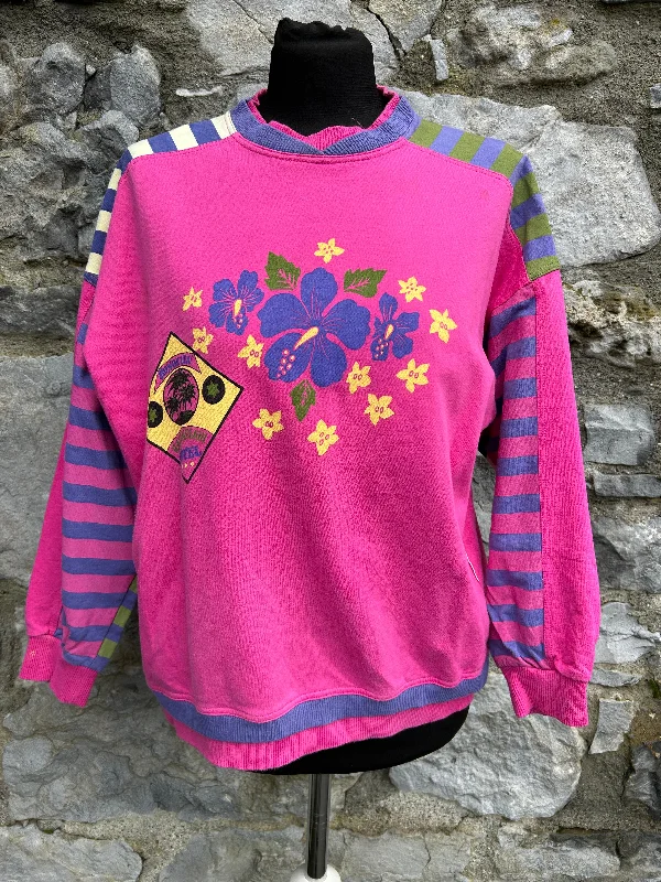 80s pink sweatshirt 13-14y(158-164cm) Cozy Winter Pullover