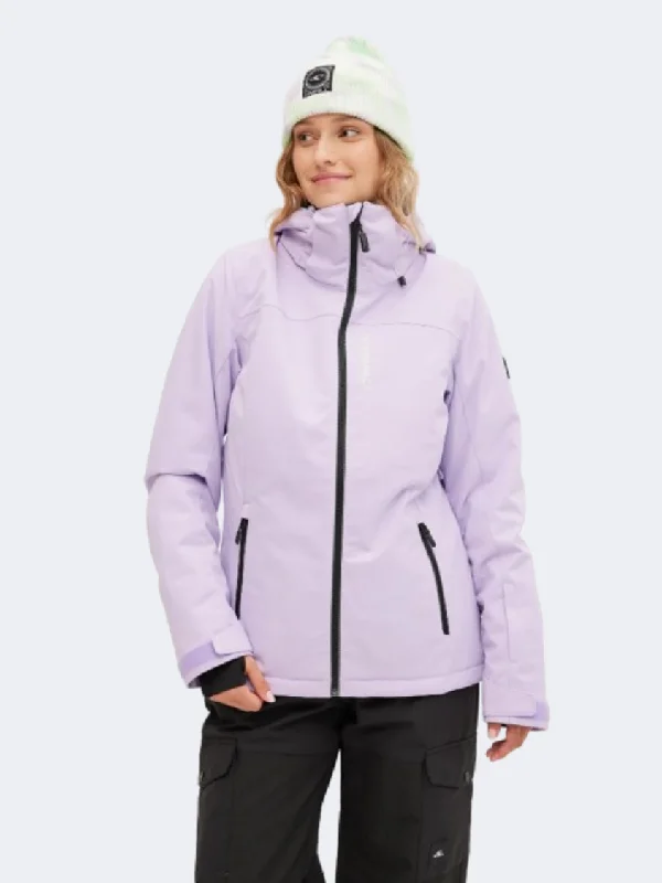 ONeill Stuvite Women Skiing Jacket Purple Rose Women's party jackets