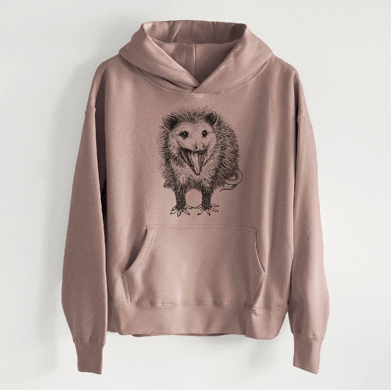 CLOSEOUT - Hissing Opossum - Didelphidae - Women's Heavyweight Relaxed Hoodie Oversized Hoodies for Women