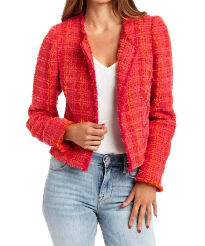 Bea Jacket In Fire Blazer with Pockets