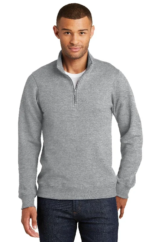 Port & Company Fan Favorite Fleece 1/4-Zip Pullover Sweatshirt. PC850Q Trendy Sweatshirt Hoodie