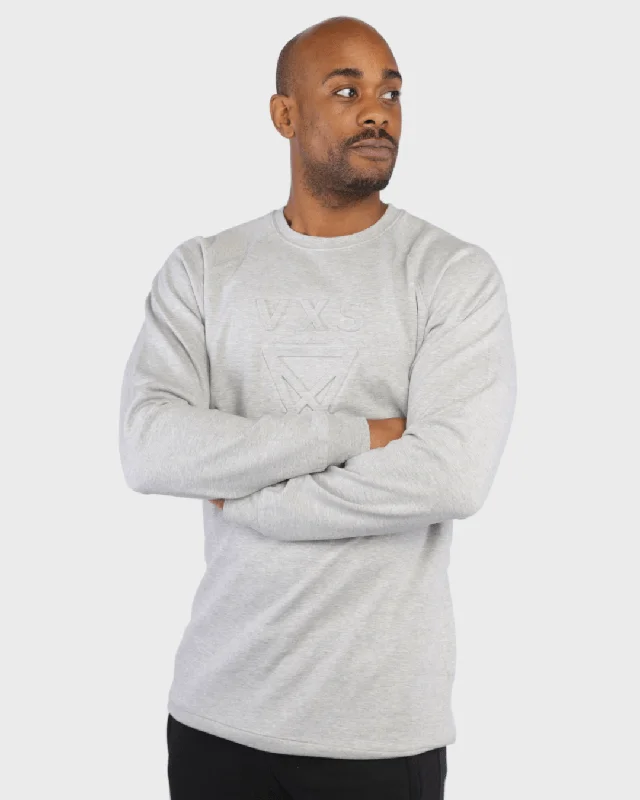 Embossed Jumper [Grey] Elegant Pullover Design