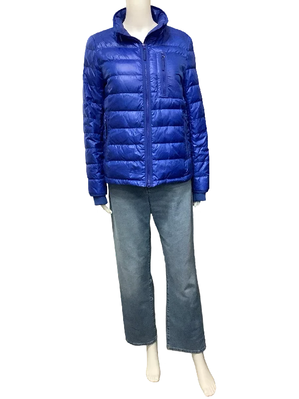 J Crew Puffer Coat Blue Size: M