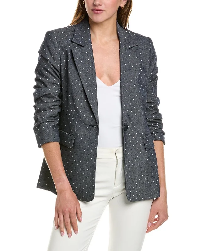 Elie Tahari Ruched Blazer Office Blazer Style