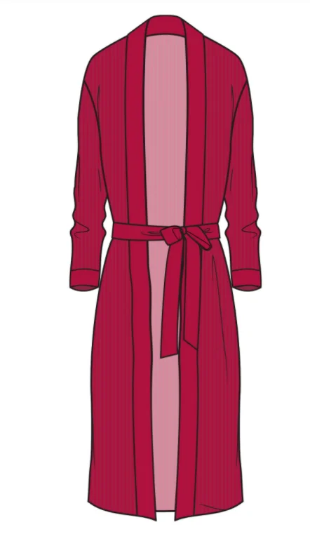 PJ Salvage Textured Essential Red Robe/Duster