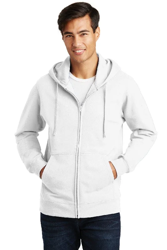 Port & Company Fan Favorite Fleece Full-Zip Hooded Sweatshirt. PC850ZH Soft Cotton Hoodie