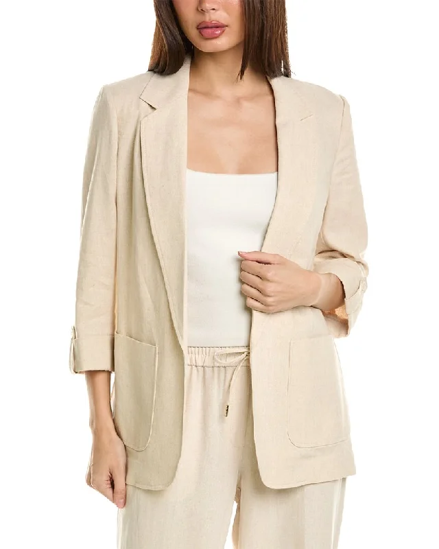 Jones New York Linen-Blend Jacket Classic Women’s Blazer