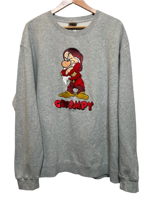 Disney Grumpy Grey Sweatshirt (Size XL) Hoodie Sweatshirt Set