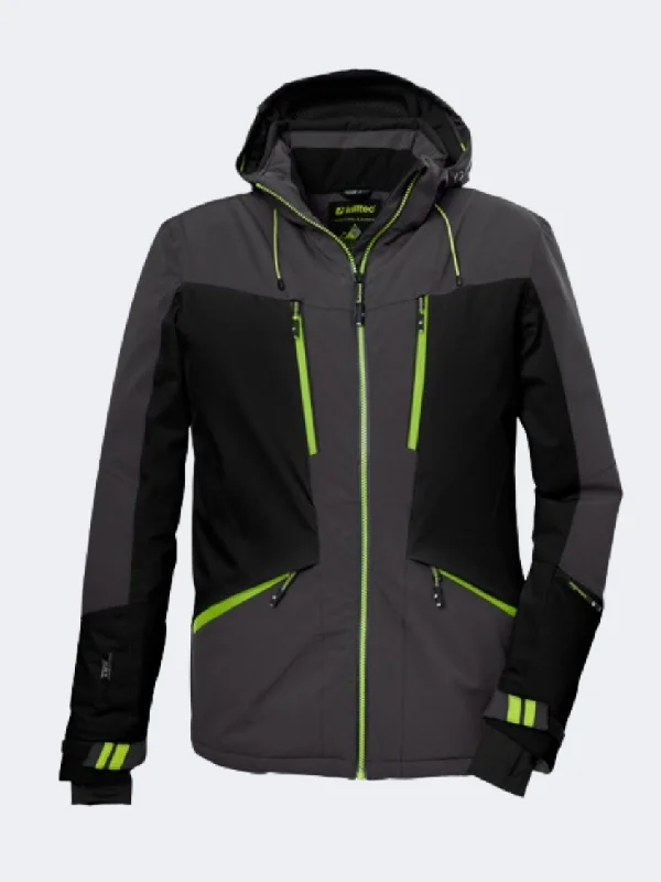 Killtec Ksw 75 Men Skiing Jacket Black Women's polyester jackets