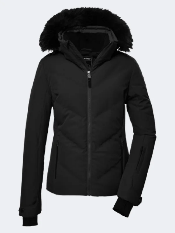 Killtec Ksw 58 Women Skiing Jacket Black Women's Nike jackets