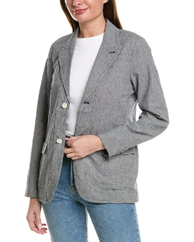 ALEX MILL Boy Linen-Blend Blazer Elegant Blazers for Women