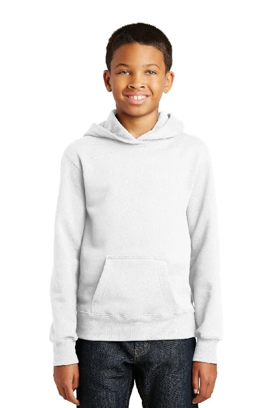 Port & Company Youth Fan Favorite Fleece Pullover Hooded Sweatshirt. PC850YH Cotton Hoodie Sweatshirt