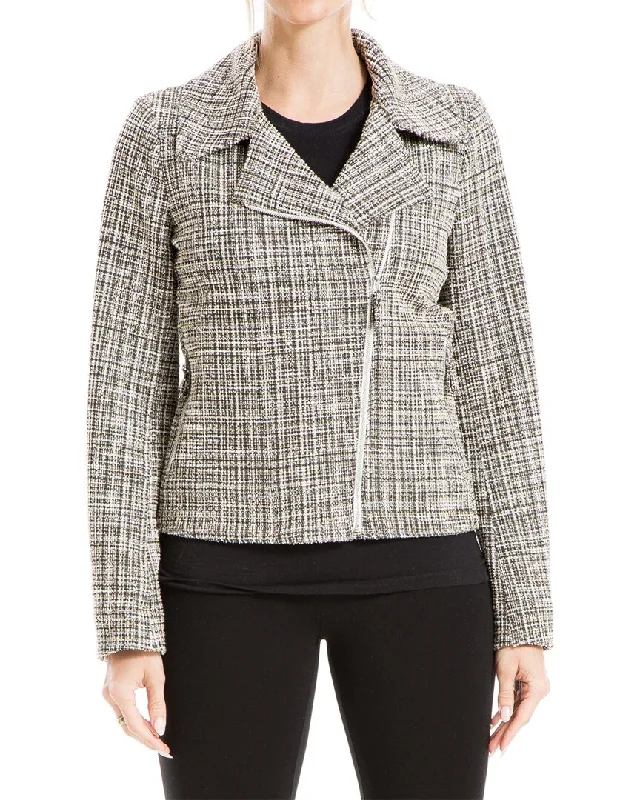 Max Studio Texture Knit Short Jacket Buttoned Blazer for Women