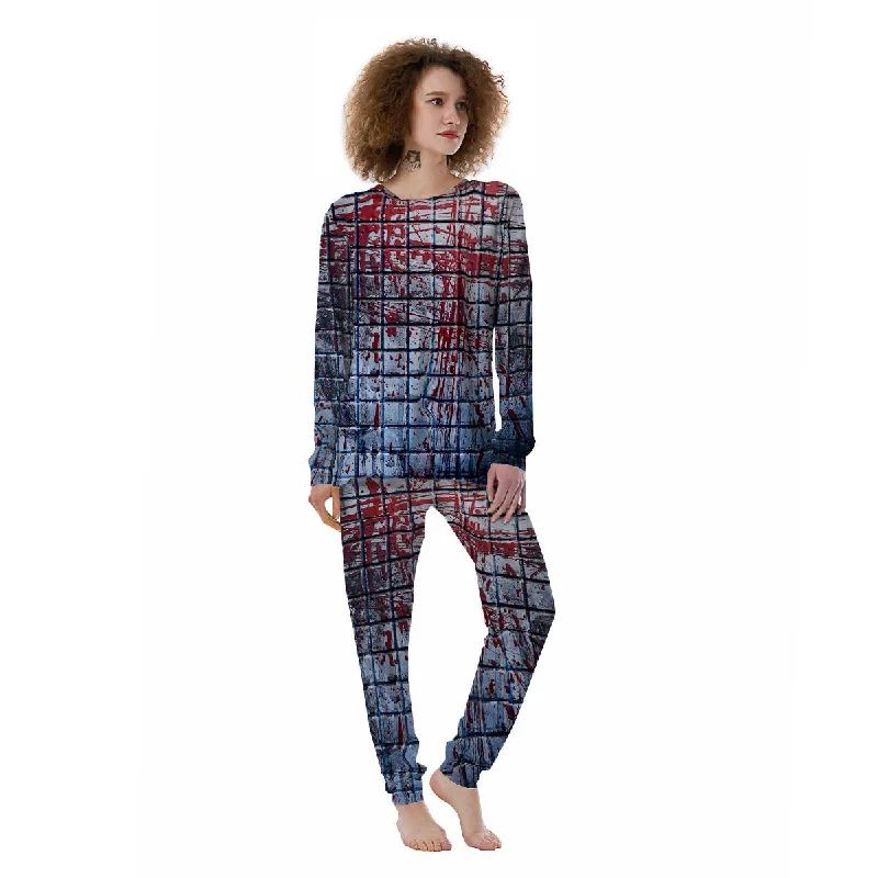 Blood Room Bloody Print Women's Pajamas Lightweight pajama sets