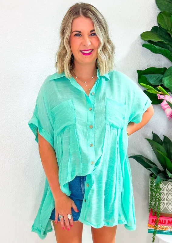 Day Break Tunic - Mint A-line mini dresses