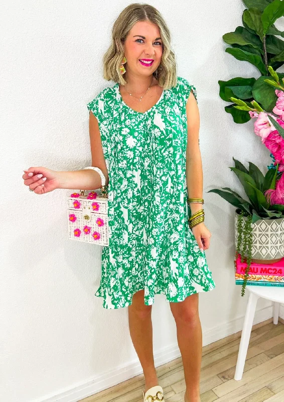 It Would Be You Mini Dress - Green Summer mini dresses