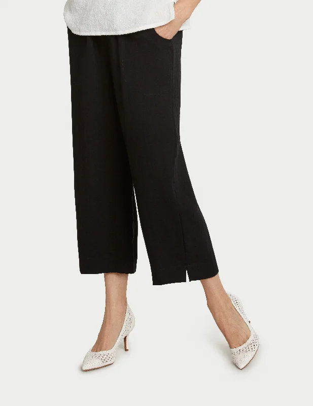 AAPT05 - Classic Crop Linen Pant Casual chic unclassified skirts