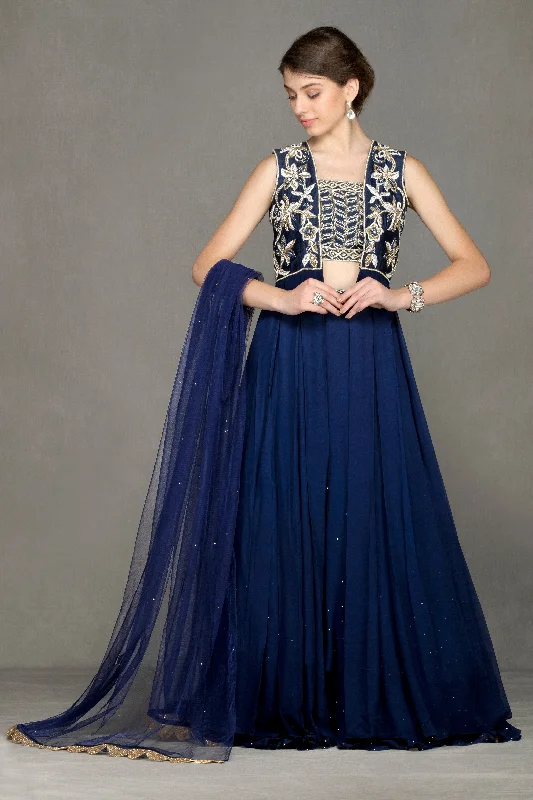 Navy Cape Zari Lehenga Affordable unclassified skirts