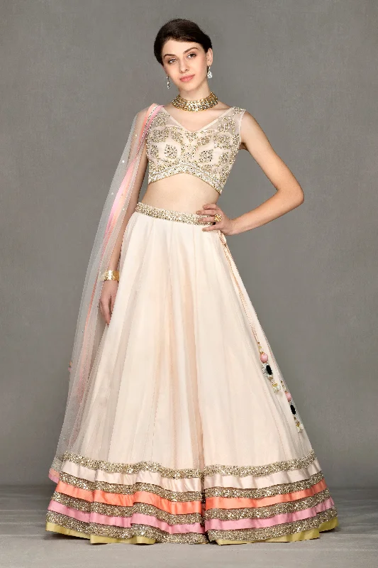 Lehenga with Net Skirt and Heavy Top Unique unclassified skirts