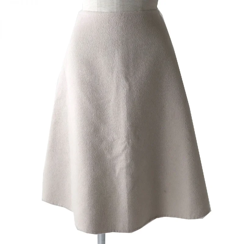 Prada Angora Cashgora A-line Skirt 38 Beige Vacation unclassified skirts