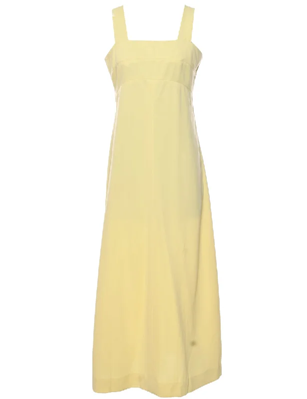 1970s Yellow Maxi Dress - S Boohoo maxi dresses