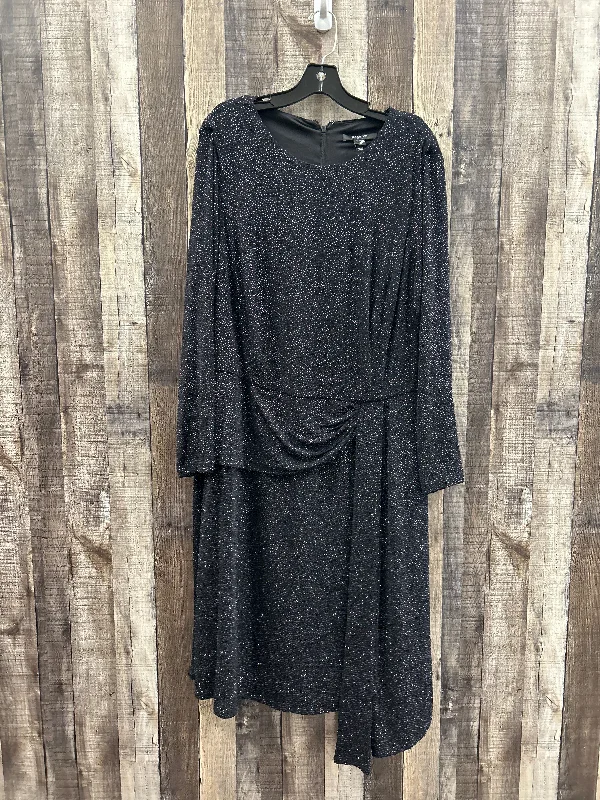 Black Dress Casual Midi Cme, Size 2x Sequin midi dresses