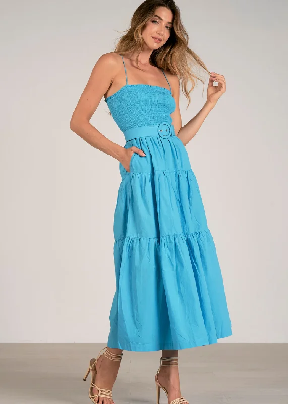 Elan Jillian Maxi Dress - Azure ***FINAL SALE*** Best maxi dresses for hourglass body shape