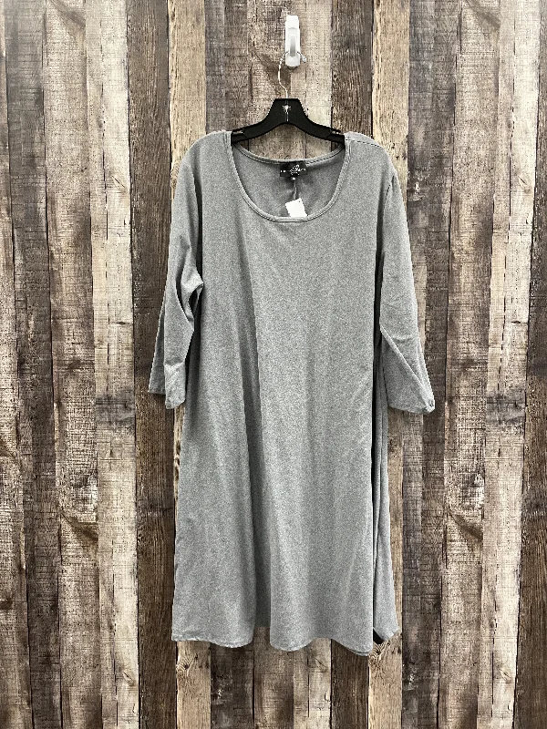 Grey Dress Casual Midi Cme, Size 3x PrettyLittleThing midi dresses