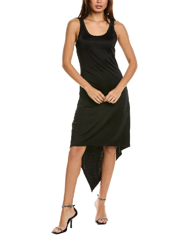 Helmut Lang Scarf Hem Tank Dress Loose Fit Tank Dress